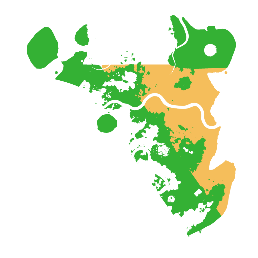 Biome Rust Map: Procedural Map, Size: 3700, Seed: 1463411714