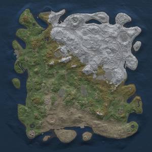 Thumbnail Rust Map: Procedural Map, Size: 4500, Seed: 735486986, 19 Monuments