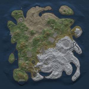 Thumbnail Rust Map: Procedural Map, Size: 3800, Seed: 444381545, 17 Monuments