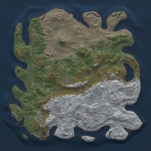 Thumbnail Rust Map: Procedural Map, Size: 4500, Seed: 509605399, 19 Monuments