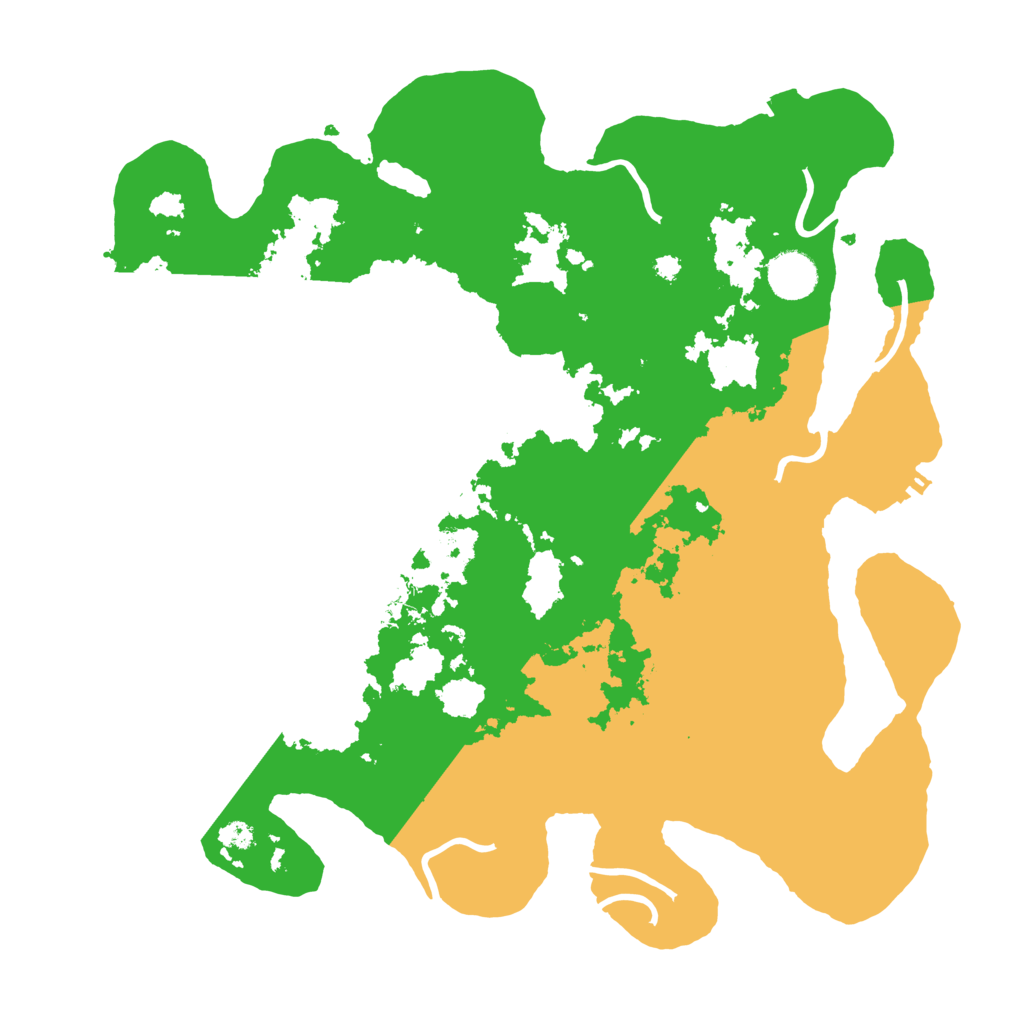 Biome Rust Map: Procedural Map, Size: 3700, Seed: 12985