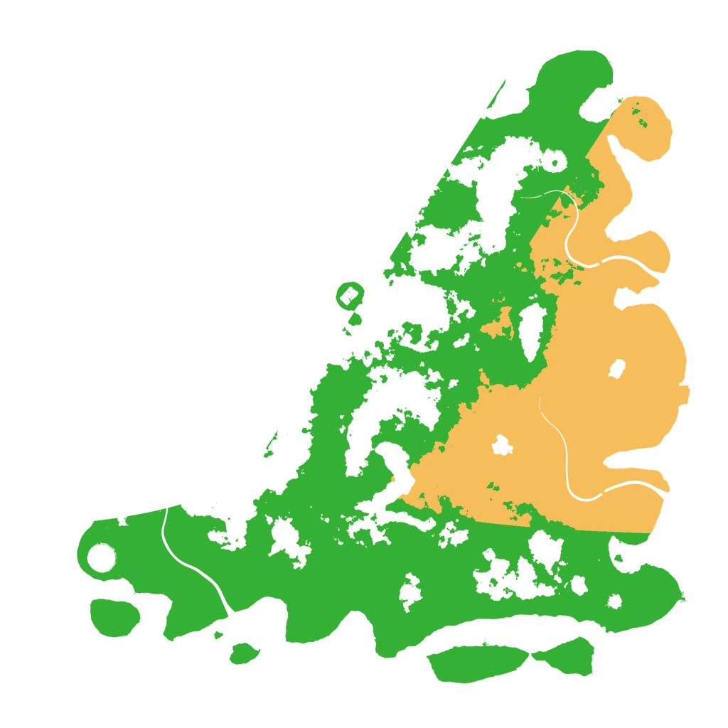 Biome Rust Map: Procedural Map, Size: 4500, Seed: 999240515