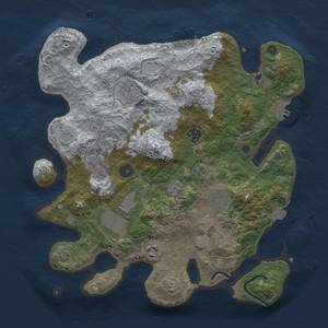 Thumbnail Rust Map: Procedural Map, Size: 3500, Seed: 2854845, 15 Monuments