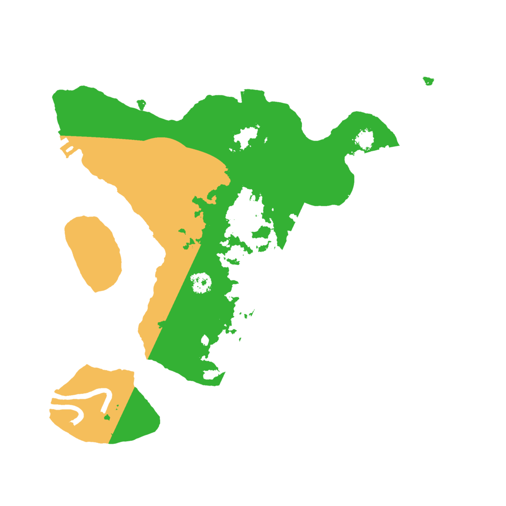 Biome Rust Map: Procedural Map, Size: 2500, Seed: 94030