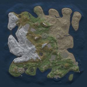 Thumbnail Rust Map: Procedural Map, Size: 3500, Seed: 2125342972, 16 Monuments