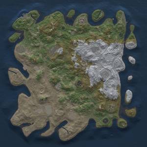 Thumbnail Rust Map: Procedural Map, Size: 4250, Seed: 1245344395, 19 Monuments