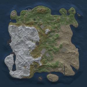 Thumbnail Rust Map: Procedural Map, Size: 4000, Seed: 1672852168, 19 Monuments