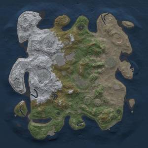 Thumbnail Rust Map: Procedural Map, Size: 3500, Seed: 316409085, 16 Monuments