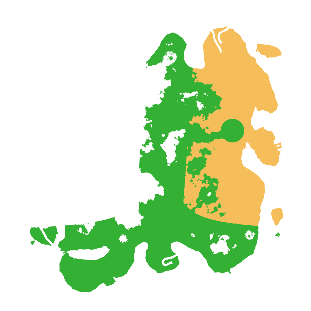 Biome Rust Map: Procedural Map, Size: 3500, Seed: 316409085