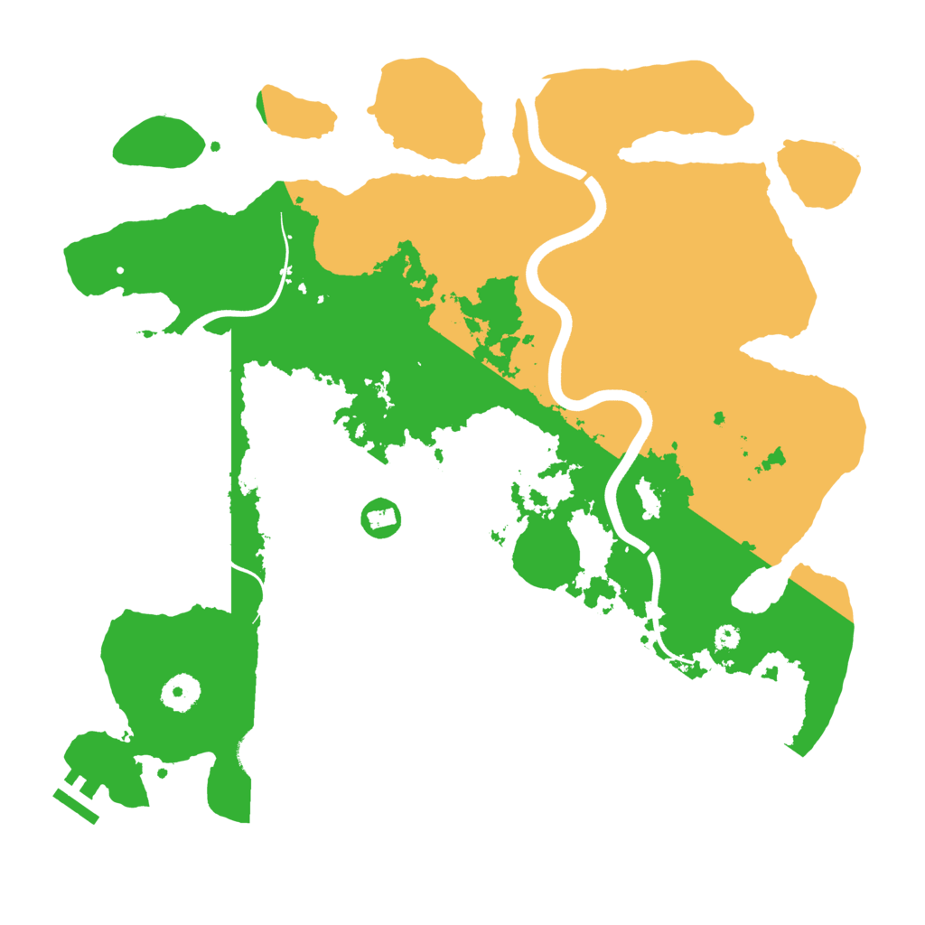 Biome Rust Map: Procedural Map, Size: 3700, Seed: 952932016