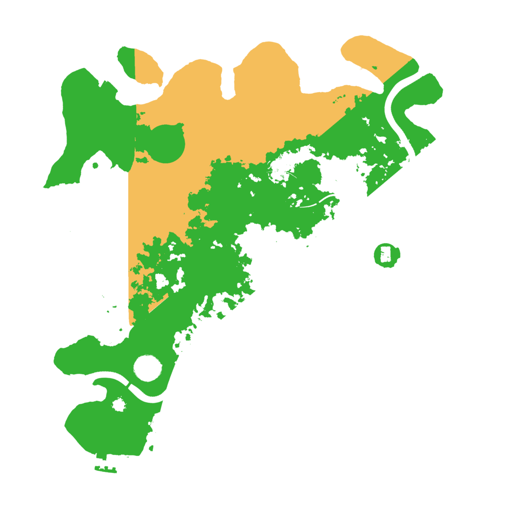 Biome Rust Map: Procedural Map, Size: 3500, Seed: 425503009