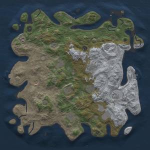 Thumbnail Rust Map: Procedural Map, Size: 4250, Seed: 1198007993, 19 Monuments