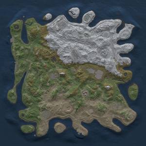 Thumbnail Rust Map: Procedural Map, Size: 4250, Seed: 639978567, 19 Monuments