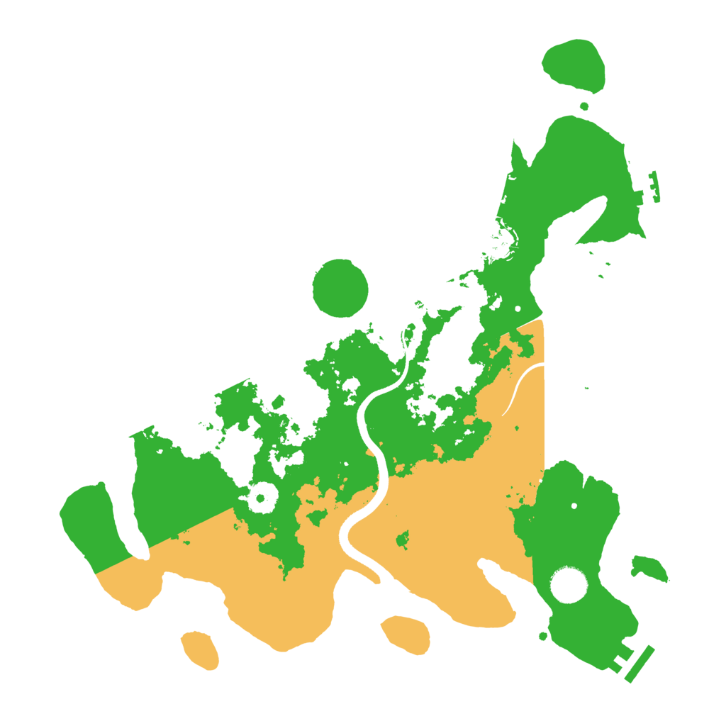 Biome Rust Map: Procedural Map, Size: 3500, Seed: 434981494