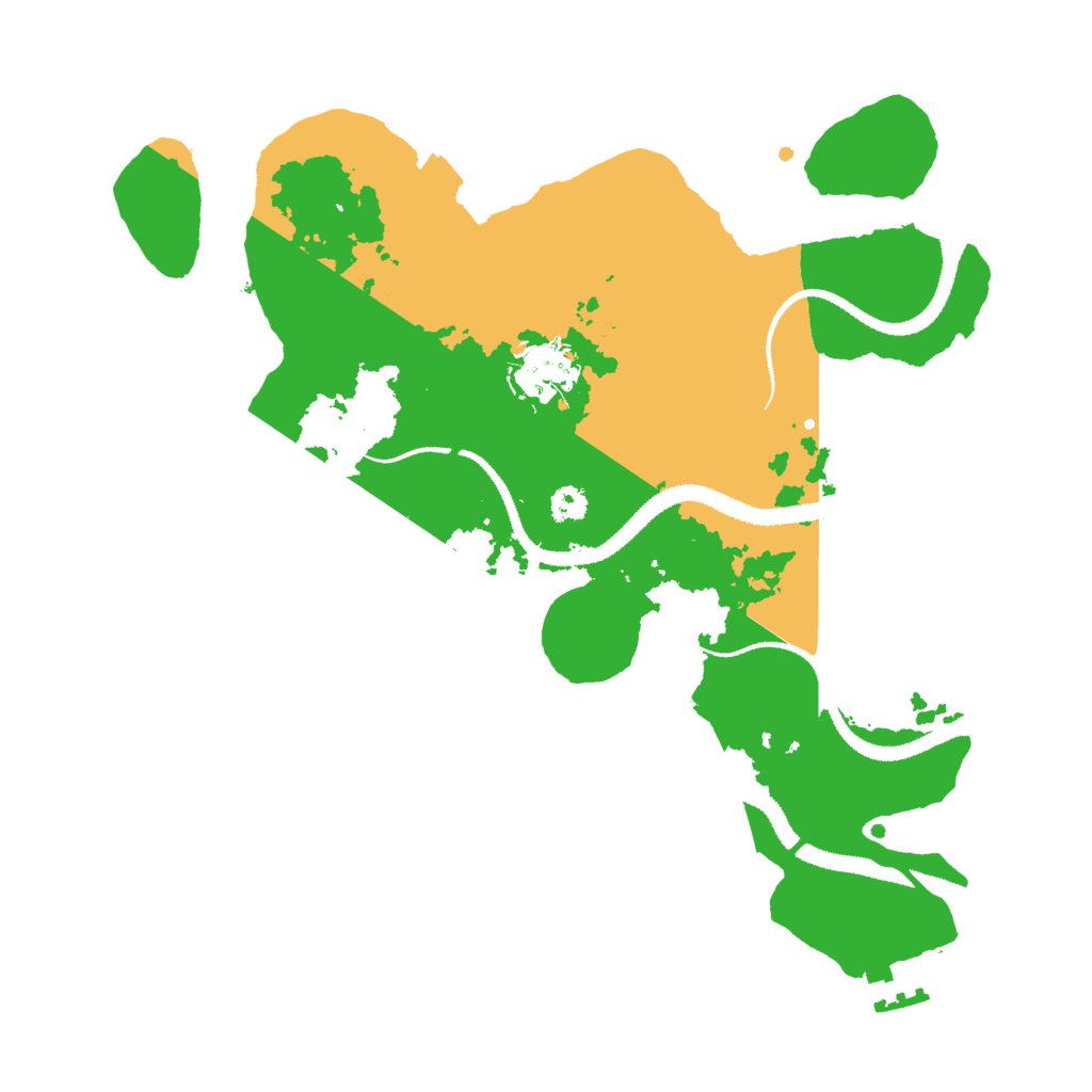 Biome Rust Map: Procedural Map, Size: 3000, Seed: 521600