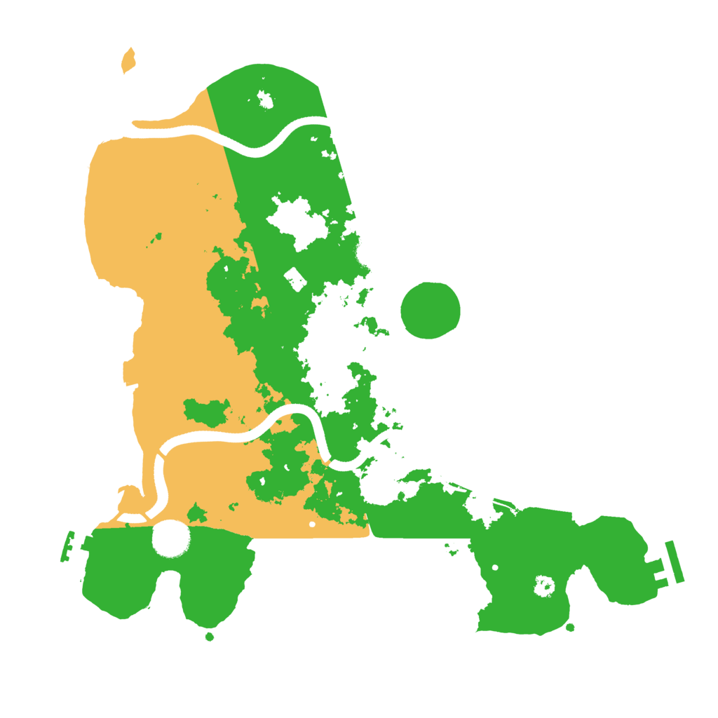 Biome Rust Map: Procedural Map, Size: 3400, Seed: 60132964