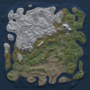 Thumbnail Rust Map: Procedural Map, Size: 5000, Seed: 747553885, 19 Monuments