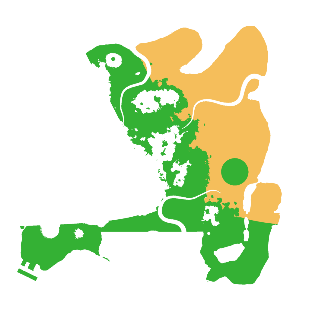 Biome Rust Map: Procedural Map, Size: 3000, Seed: 420664039