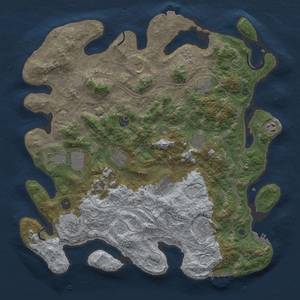 Thumbnail Rust Map: Procedural Map, Size: 4250, Seed: 1412981014, 19 Monuments