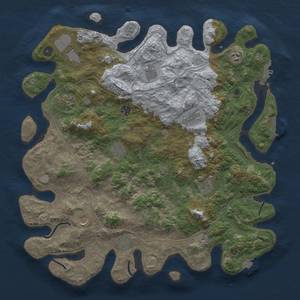 Thumbnail Rust Map: Procedural Map, Size: 4500, Seed: 419675778, 19 Monuments