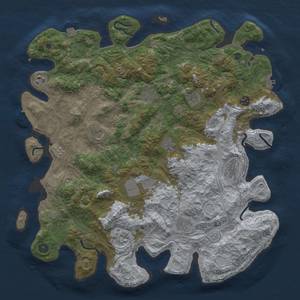 Thumbnail Rust Map: Procedural Map, Size: 4500, Seed: 520523198, 19 Monuments