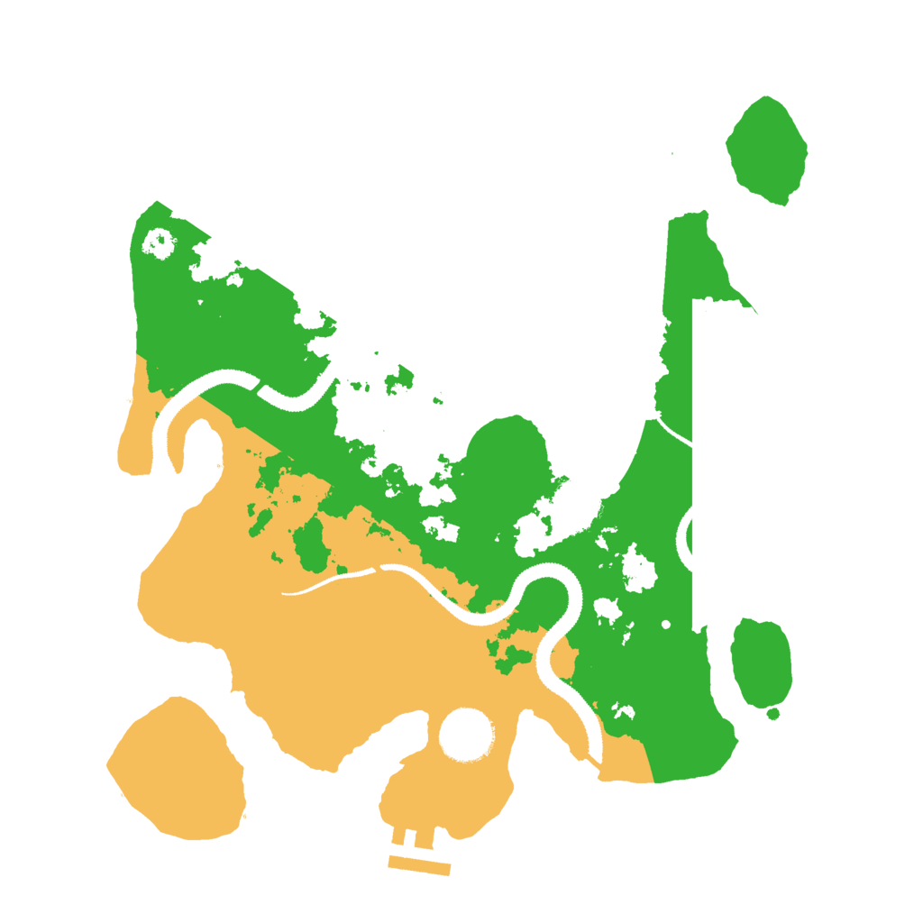 Biome Rust Map: Procedural Map, Size: 3000, Seed: 202416504