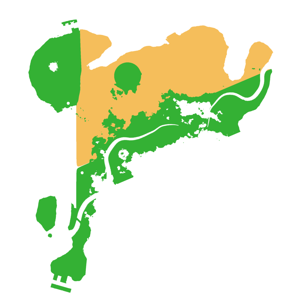 Biome Rust Map: Procedural Map, Size: 3000, Seed: 15429