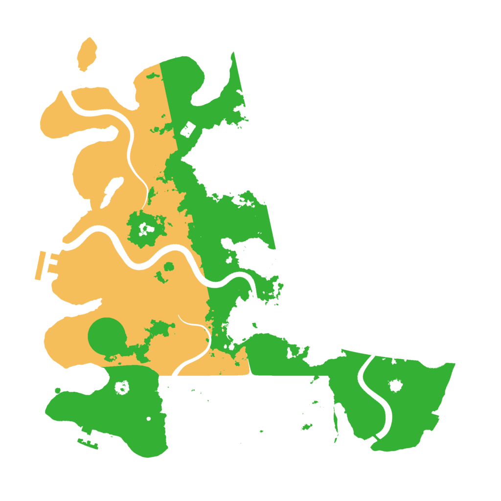Biome Rust Map: Procedural Map, Size: 3500, Seed: 15246754