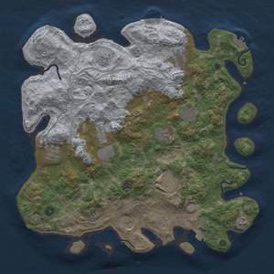 Thumbnail Rust Map: Procedural Map, Size: 4250, Seed: 172957294, 19 Monuments