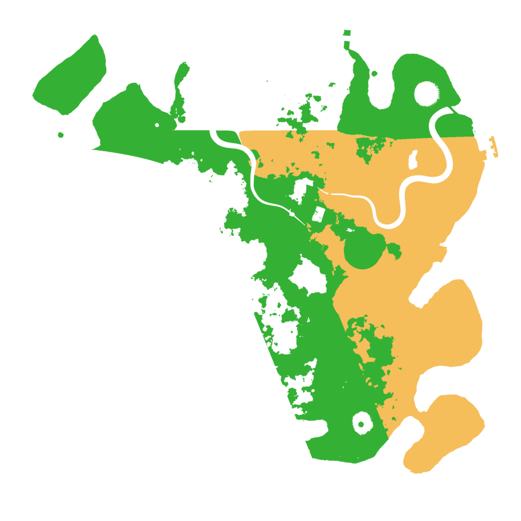 Biome Rust Map: Procedural Map, Size: 3700, Seed: 341744197