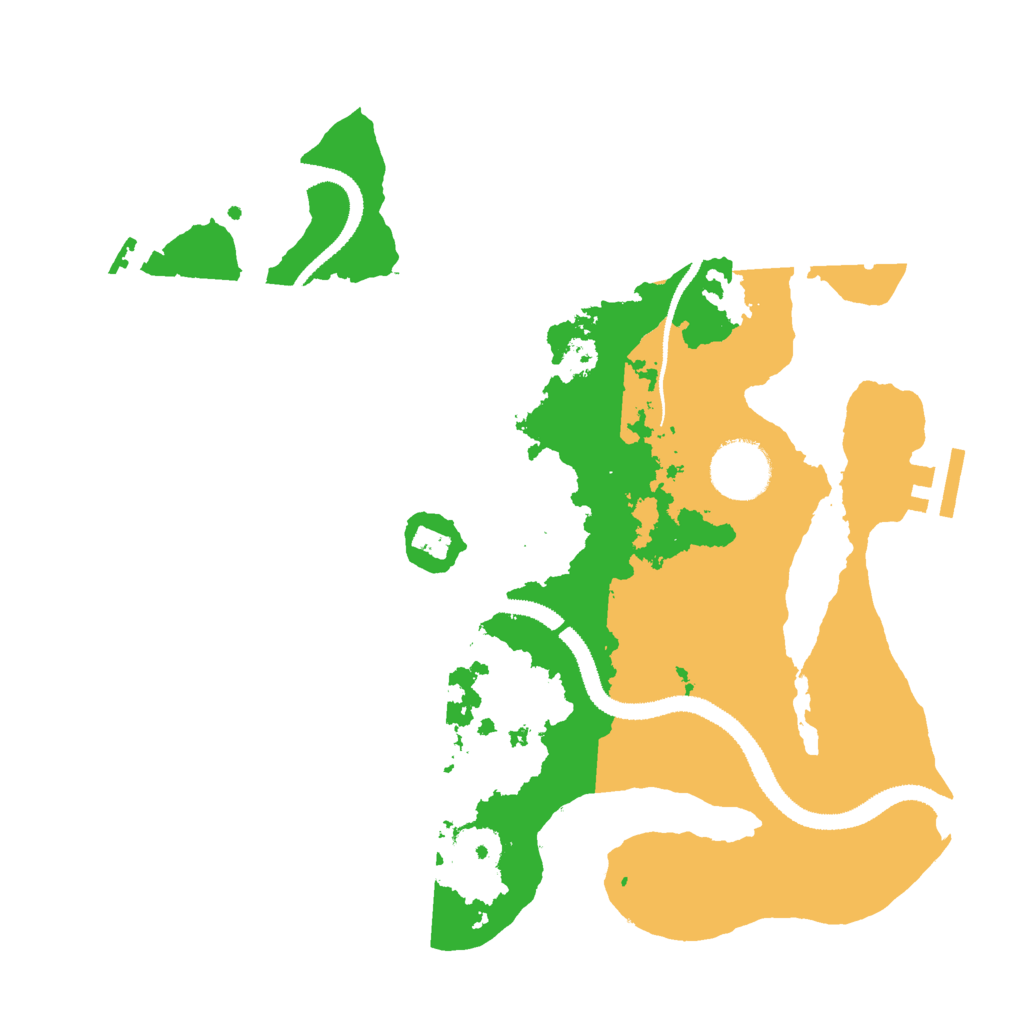 Biome Rust Map: Procedural Map, Size: 3000, Seed: 123654