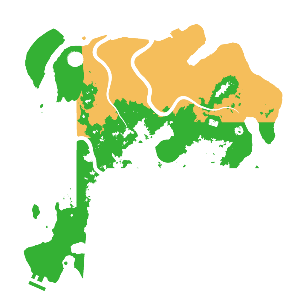 Biome Rust Map: Procedural Map, Size: 3500, Seed: 915647231