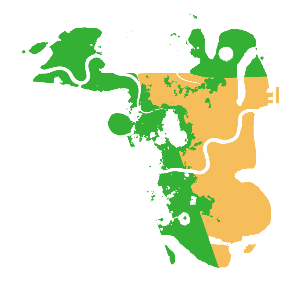 Biome Rust Map: Procedural Map, Size: 3600, Seed: 1598276487