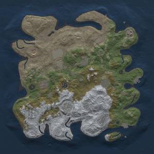 Thumbnail Rust Map: Procedural Map, Size: 3750, Seed: 68826937, 19 Monuments