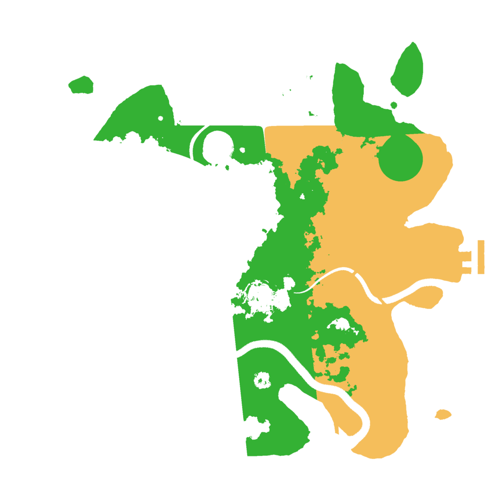 Biome Rust Map: Procedural Map, Size: 3000, Seed: 2004507772