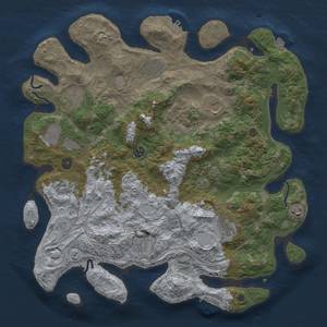 Thumbnail Rust Map: Procedural Map, Size: 4250, Seed: 972252221, 18 Monuments