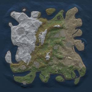 Thumbnail Rust Map: Procedural Map, Size: 3700, Seed: 1598471190, 17 Monuments