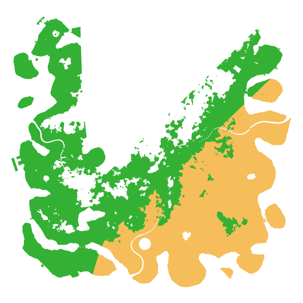 Biome Rust Map: Procedural Map, Size: 4500, Seed: 83859445