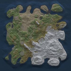 Thumbnail Rust Map: Procedural Map, Size: 3850, Seed: 64505150, 18 Monuments