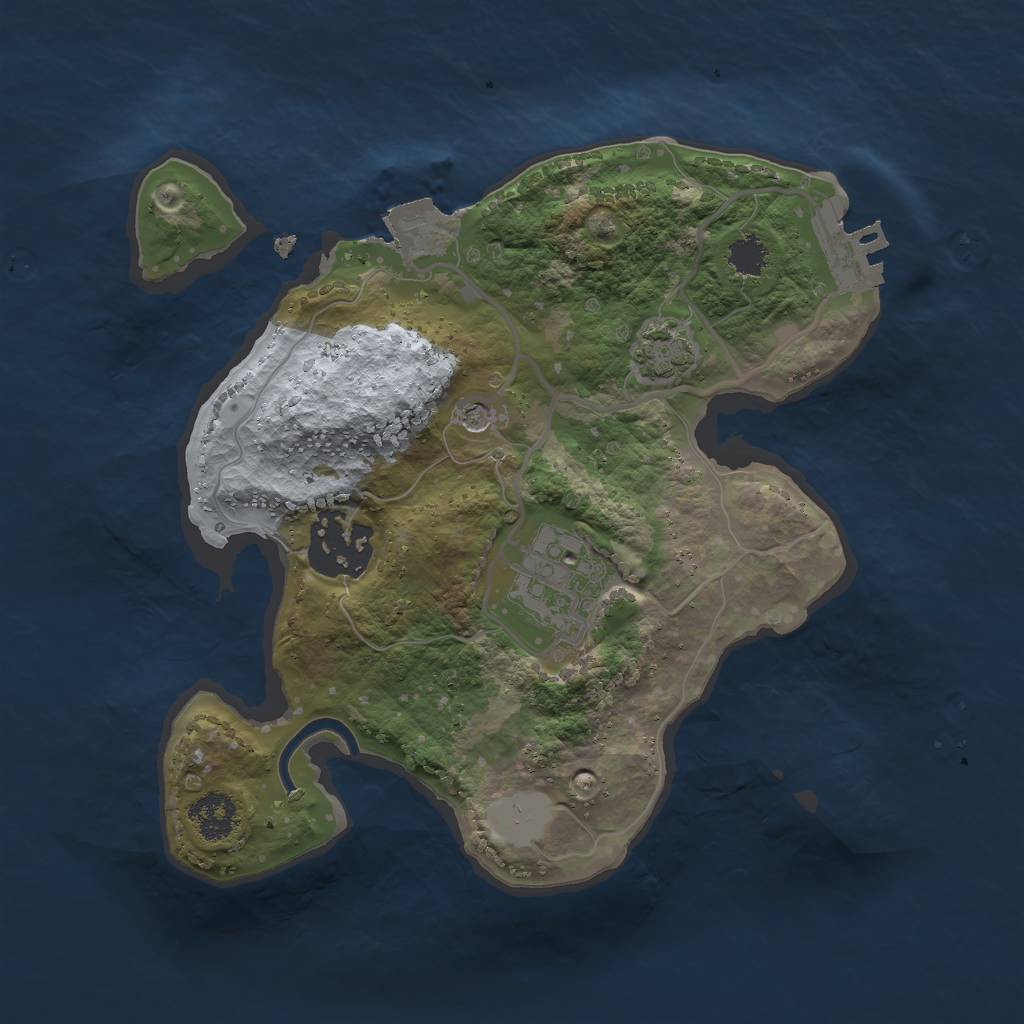 Rust Map: Procedural Map, Size: 2250, Seed: 191007917, 8 Monuments