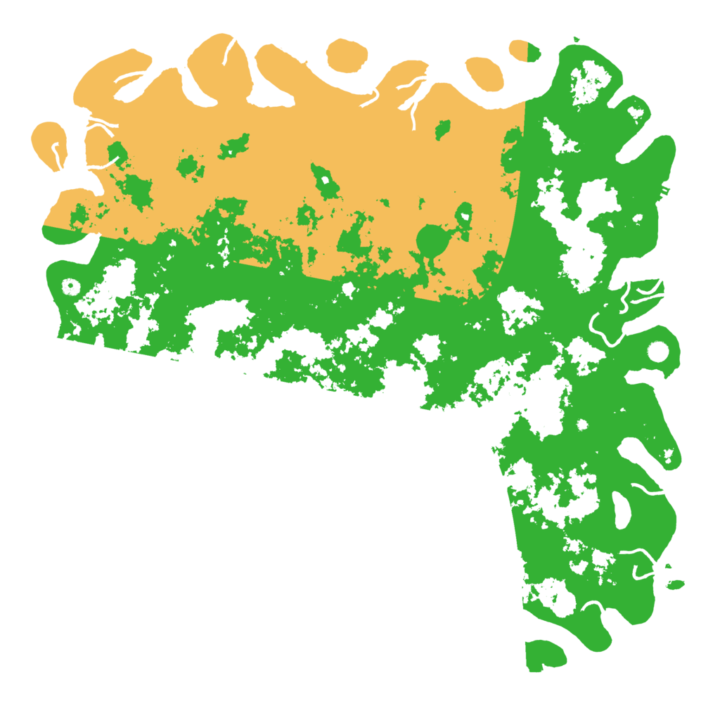 Biome Rust Map: Procedural Map, Size: 6000, Seed: 3254689