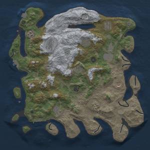 Thumbnail Rust Map: Procedural Map, Size: 4000, Seed: 2037564415, 19 Monuments