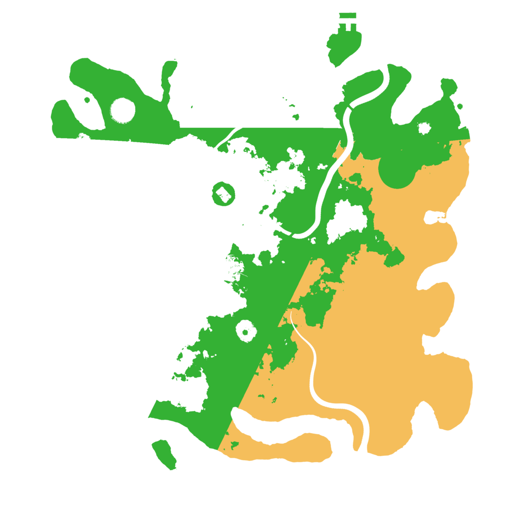 Biome Rust Map: Procedural Map, Size: 3700, Seed: 2063375266