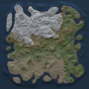 Thumbnail Rust Map: Procedural Map, Size: 4500, Seed: 7657, 19 Monuments