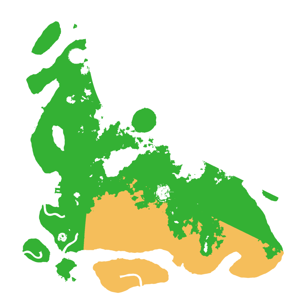 Biome Rust Map: Procedural Map, Size: 3500, Seed: 5878612