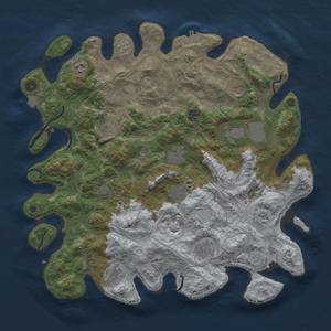 Thumbnail Rust Map: Procedural Map, Size: 4250, Seed: 345646566, 18 Monuments