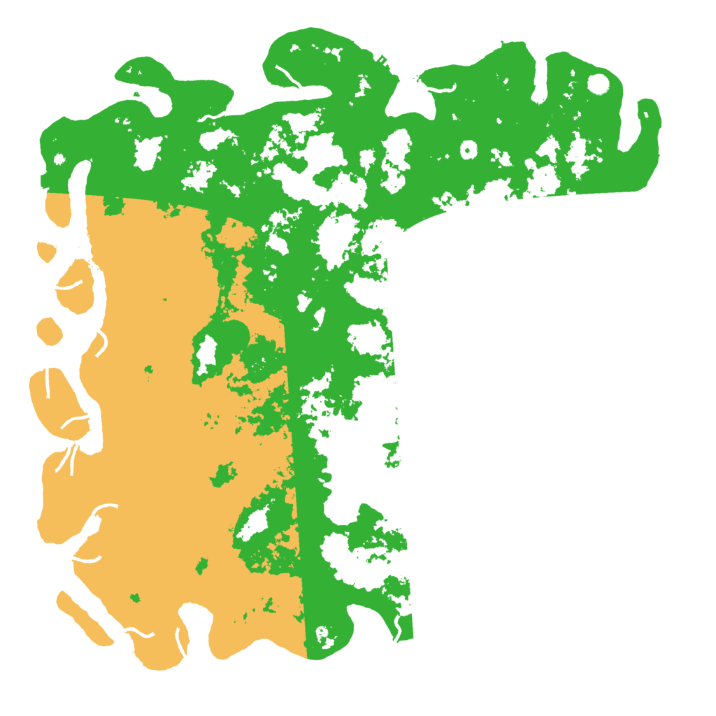 Biome Rust Map: Procedural Map, Size: 6000, Seed: 10261990