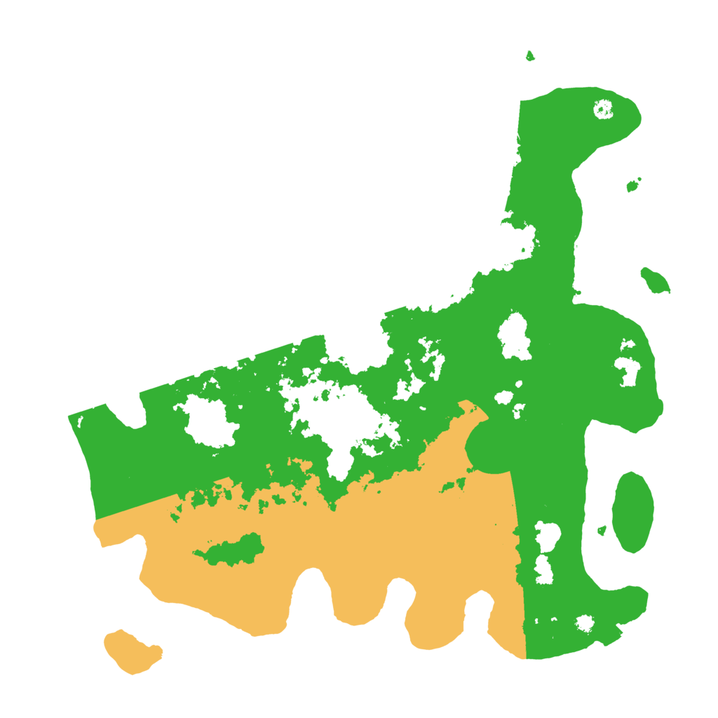 Biome Rust Map: Procedural Map, Size: 3700, Seed: 6757