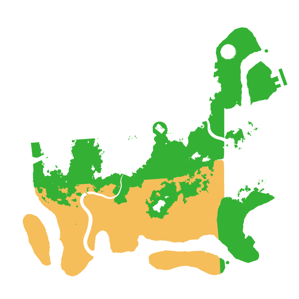 Biome Rust Map: Procedural Map, Size: 3500, Seed: 642462