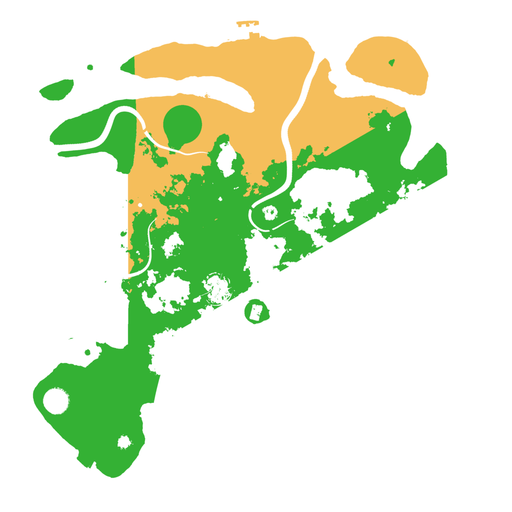 Biome Rust Map: Procedural Map, Size: 3500, Seed: 1435328440